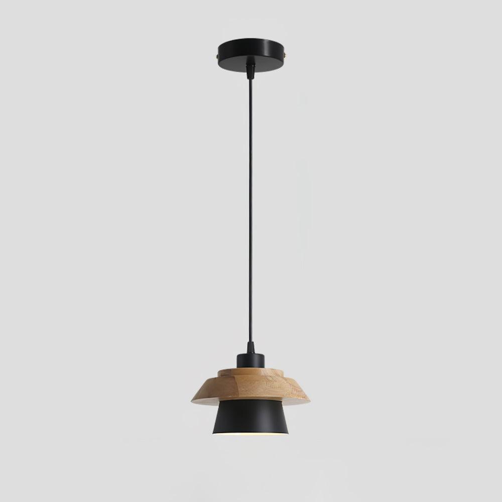 Zaid Moderne Design LED Hanglamp Metaal Hout 6 Kleur Slaapkamer/Woonkamer - afbeelding 2 | Noma Lighting