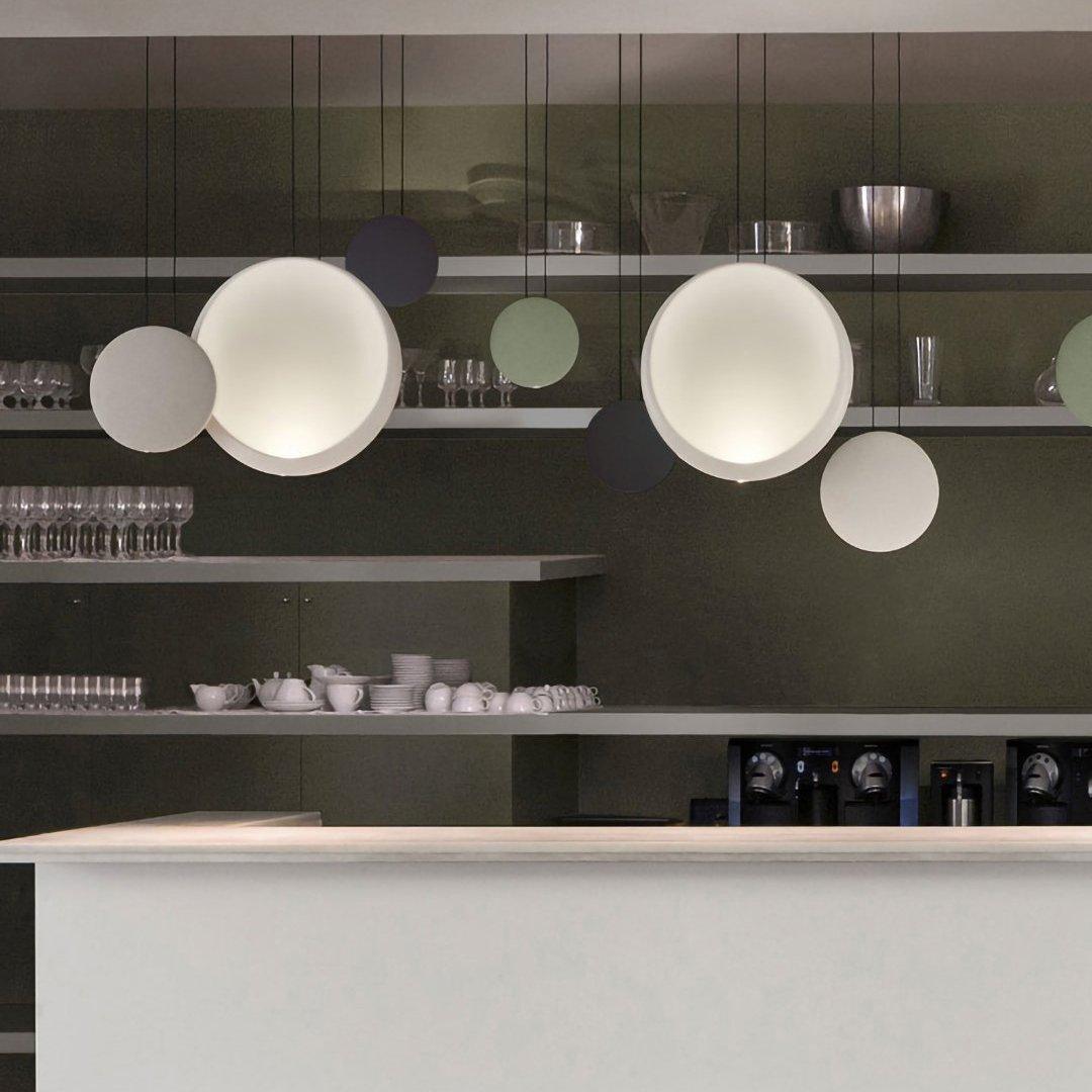 Zaid Moderne Design LED Hanglamp Metaal Zwart/Wit/Groen/Grijs Woonkamer/Slaapkamer/Eetkamer - afbeelding 8 | Noma Lighting